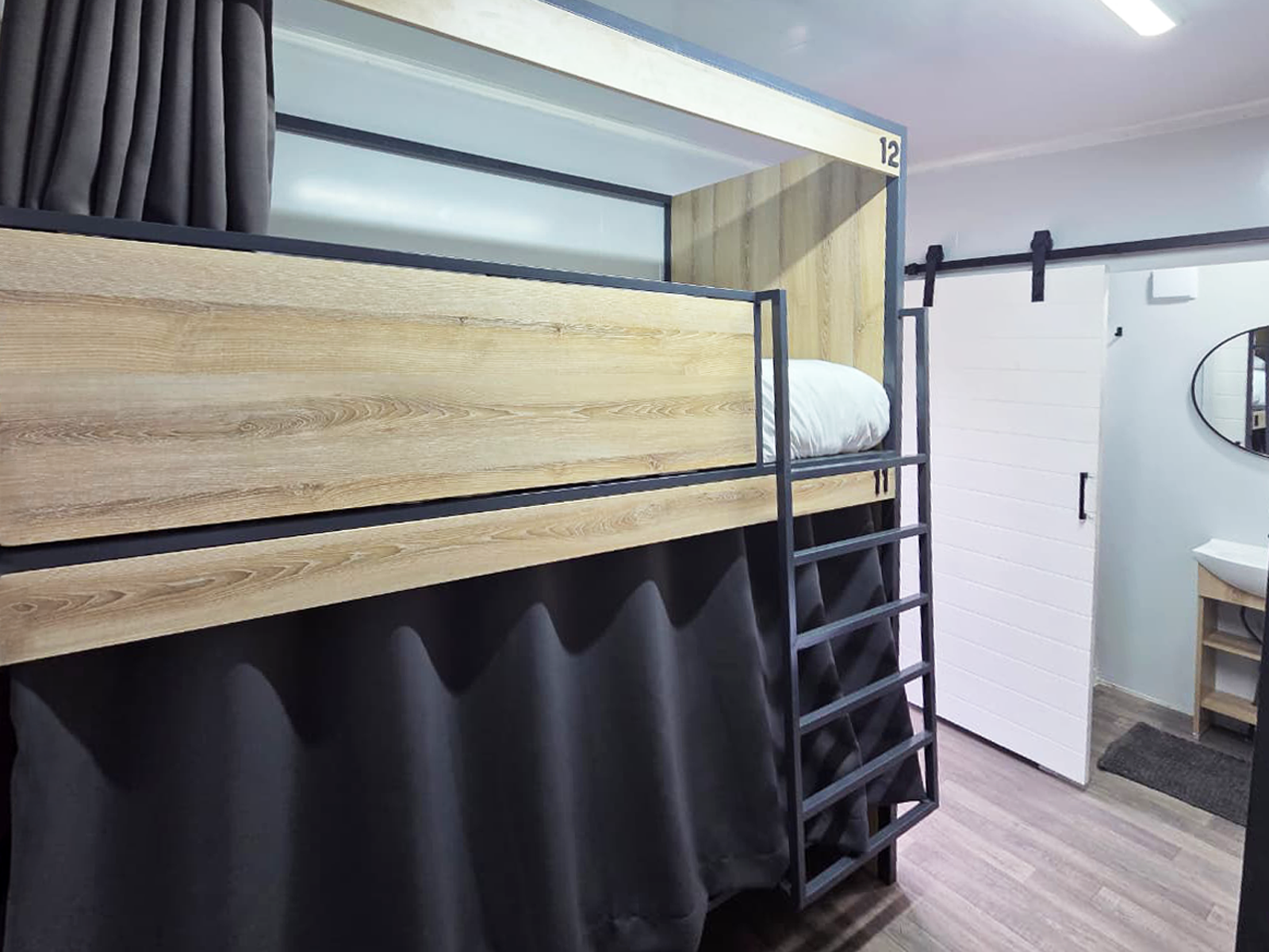 Beds with curtains